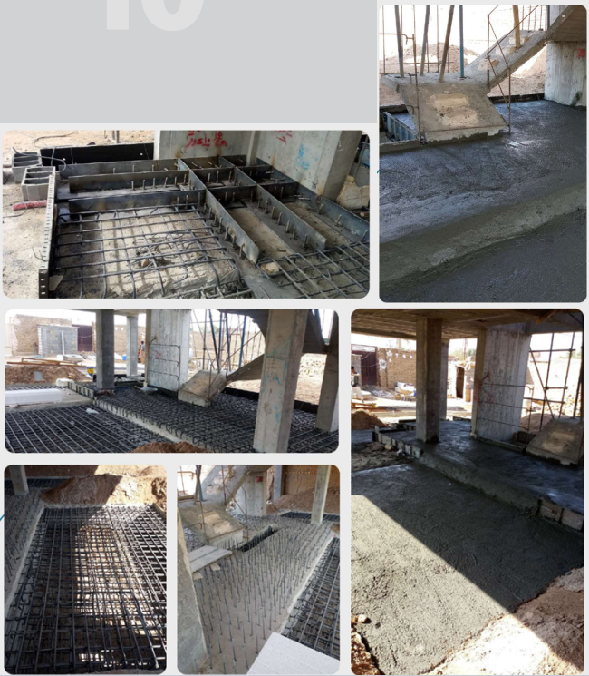 مقاومسازی فونداسیون ساختمان 5 طبقه در ارغوانیه اصفهان