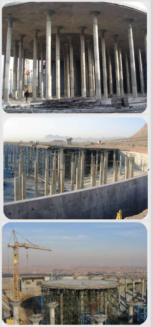 کنترل محاسبات مخزن آب 70000 متر مکعبی در اصفهان