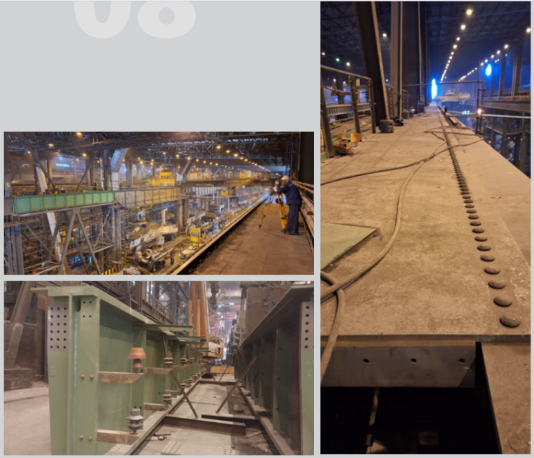 طراحی سیستم باربر جدید تیرهای حمال جرثقیل واحد 28 فولادسازی فولاد مبارکه